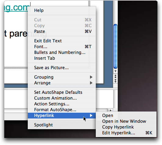 powerpoint for mac 2011 remove hyperlink underline